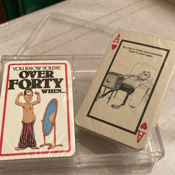 NIB Gag Gift Playing CARDS for “Anyone Over 40” - Picture 2 of 4